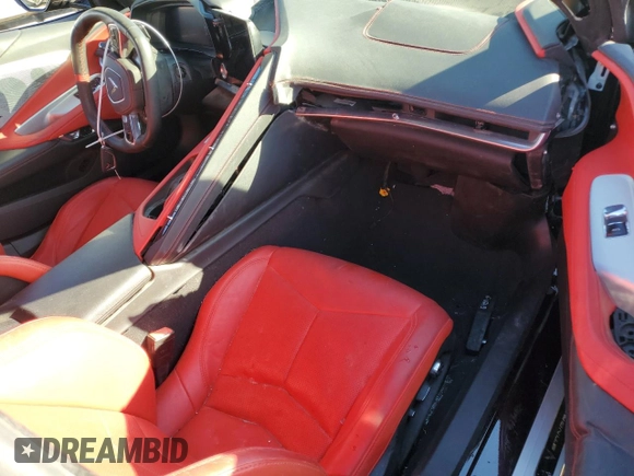 2021 Chevrolet Corvette 2LT with VIN 1G1YB2D43M5125954, listed as a Copart auction lot 78750964 with 23,158 mi miles and Salvage Title. Bid and sale history available at carsss.com. Image 8.