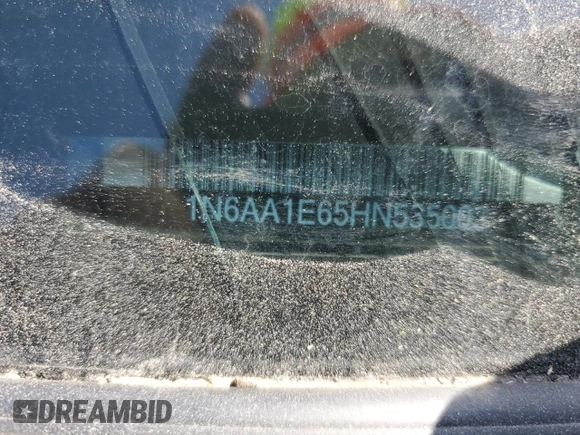 2017 Nissan Titan SV с VIN 1N6AA1E65HN535003, выставлен на аукционе Copart как лот 53313805 с пробегом 26 167 миль миль и На запчасти • Non repairable. История ставок и продаж доступна на DreamBid. Изображение 13.