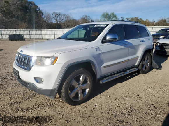 2013 Jeep Grand Cherokee Overland with VIN 1C4RJECTXDC546042, listed as a Copart auction lot 48132195 with 91,863 mi miles and Salvage Title. Bid and sale history available at carsss.com. Image 1.