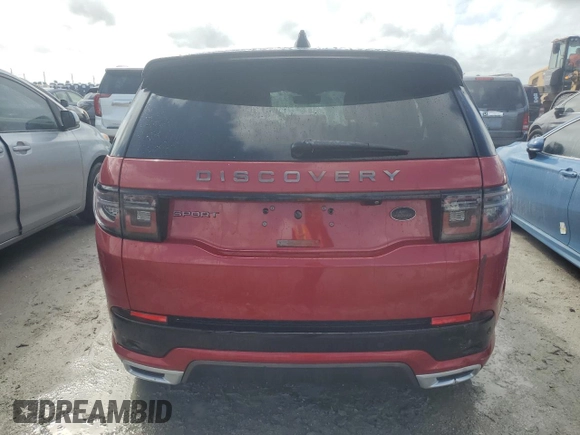2020 Land Rover Discovery Sport S R-Dynamic with VIN SALCT2FX1LH842588, listed as a Copart auction lot 75255504 with 0 mi miles and Non Repairable. Bid and sale history available at carsss.com. Image 6.