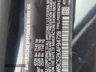 2019 BMW 4 Series 440i xDrive with VIN WBA4W9C52KAF94728, listed as a Copart auction lot 56696245 with 26,713 mi miles and Salvage title. Bid and sale history available at DreamBid. Image 12.