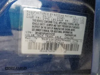 2017 Nissan Sentra S с VIN 3N1AB7AP4HY315732, выставлен на аукционе Copart как лот 58944965 с пробегом 56 550 миль миль и Списание • Salvage title. История ставок и продаж доступна на DreamBid. Изображение 12.