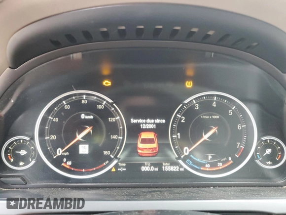 2014 BMW 7 Series 750i xDrive with VIN WBAYB6C52ED225217, listed as a Copart auction lot 46104815 with 155,822 mi miles and Clean Title. Bid and sale history available at carsss.com. Image 9.