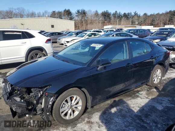 2025 Toyota Camry LE with VIN 4T1DAACK1SU522810, listed as a Copart auction lot 45530925 with 6,339 mi miles and Salvage Title. Bid and sale history available at carsss.com. Image 1.