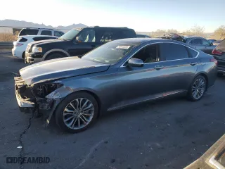 2016 Hyundai Genesis 3.8L with VIN KMHGN4JE5GU114818, listed as a Copart auction lot 88043335 with 74,061 mi miles and Salvage Title. Bid and sale history available at carsss.com. Image 1.