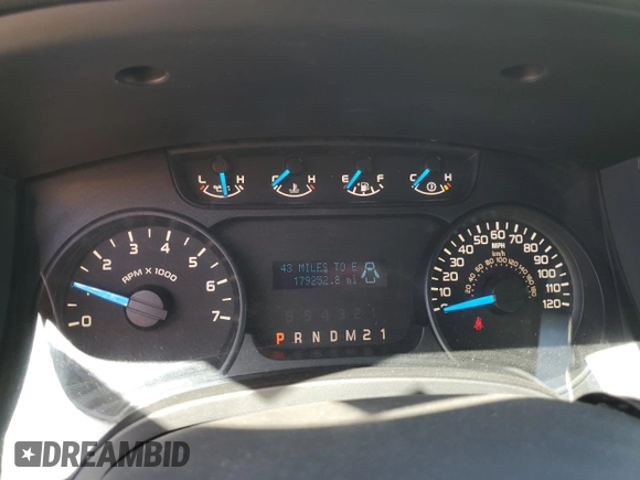 2013 Ford F-150 XL with VIN 1FTEX1CM2DFE08735, listed as a Copart auction lot 50064815 with 179,252 mi miles and Salvage Title. Bid and sale history available at carsss.com. Image 9.