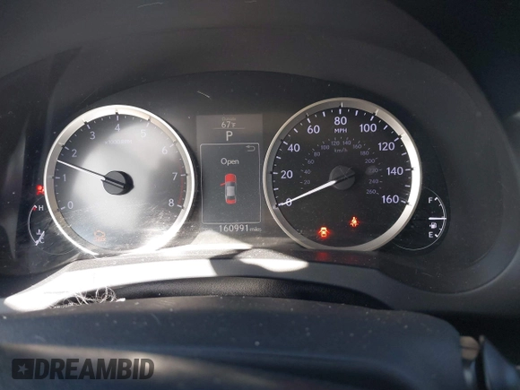 2014 Lexus IS with VIN JTHBF1D24E5040227, listed as a IAAI auction lot 41777593 with 160,991 mi miles. Bid and sale history available at carsss.com. Image 7.