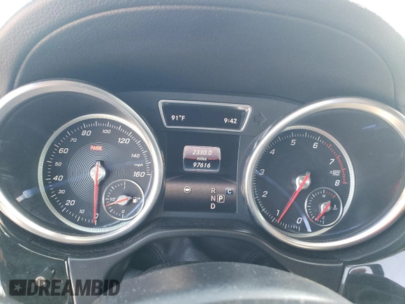 2017 Mercedes-Benz GLS 550 with VIN 4JGDF7DE2HA957424, listed as a Copart auction lot 63464655 with 97,616 mi miles and Salvage title. Bid and sale history available at DreamBid. Image 9.