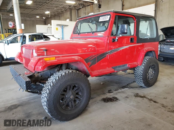 1994 Jeep Wrangler with VIN 1J4FY29SXRP458257, listed as a Copart auction lot 61340525 with 92,004 mi miles and Clean title. Bid and sale history available at DreamBid. Image 1.