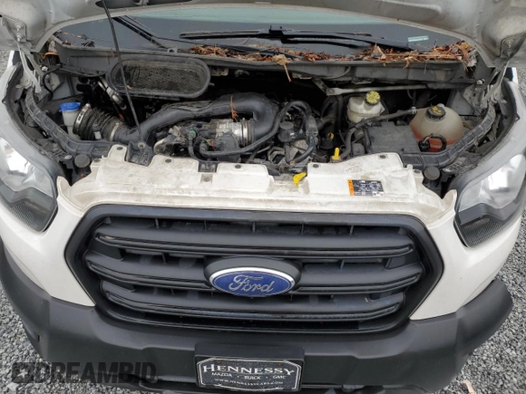 2020 Ford Transit Cargo with VIN 1FTBR1C85LKA60760, listed as a Copart auction lot 42207175 with 326,520 mi miles and Clean Title. Bid and sale history available at carsss.com. Image 12.