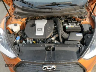 2016 Hyundai Veloster Turbo with VIN KMHTC6AEXGU262656, listed as a Copart auction lot 64466964 with 111,545 mi miles and Salvage Title. Bid and sale history available at carsss.com. Image 11.