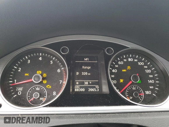 2013 Volkswagen CC Sport with VIN WVWBP7AN4DE508648, listed as a Copart auction lot 85769284 with 88,300 mi miles and Salvage Title. Bid and sale history available at carsss.com. Image 9.