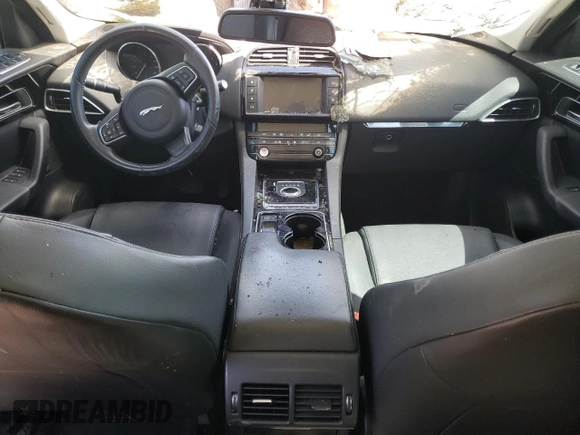 2017 Jaguar F-Pace 35t Premium with VIN SADCJ2BV2HA050455, listed as a Copart auction lot 48527335 with Not Provided miles and Salvage Title. Bid and sale history available at DreamBid. Image 8.
