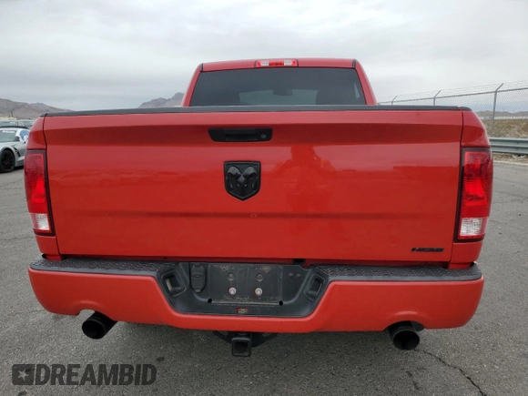 2017 Ram 1500 Express with VIN 3C6JR6AT9HG745754, listed as a Copart auction lot 47982095 with 56,973 mi miles and Salvage title. Bid and sale history available at DreamBid. Image 6.