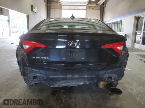 2016 Hyundai Sonata SE with VIN 5NPE24AF4GH346494, listed as a Copart auction lot 53550375 with 163,125 mi miles and Salvage Title. Bid and sale history available at carsss.com. Image 6.