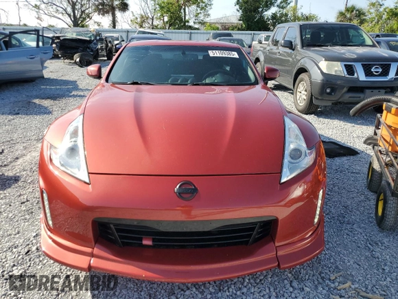 2013 Nissan 370Z with VIN JN1AZ4EH5DM382852, listed as a Copart auction lot 51109385 with 106,940 mi miles and Salvage Title. Bid and sale history available at carsss.com. Image 5.