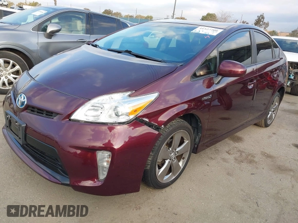 2013 Toyota Prius One with VIN JTDKN3DU5D5625589, listed as a IAAI auction lot 41527206 with 153,411 mi miles. Bid and sale history available at carsss.com. Image 17.