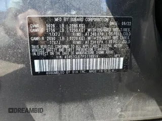 2023 Subaru Outback Wilderness с VIN 4S4BTGUD7P3118959, выставлен на аукционе Copart как лот 56583405 с пробегом 52 668 миль миль и Списание • Salvage title. История ставок и продаж доступна на DreamBid. Изображение 14.