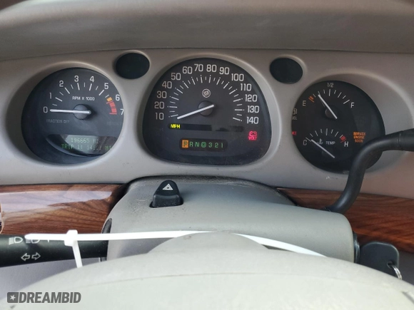 2001 Buick LeSabre Custom with VIN 1G4HP54K51U159027, listed as a Copart auction lot 50254715 with 196,665 mi miles and Salvage Title. Bid and sale history available at carsss.com. Image 9.