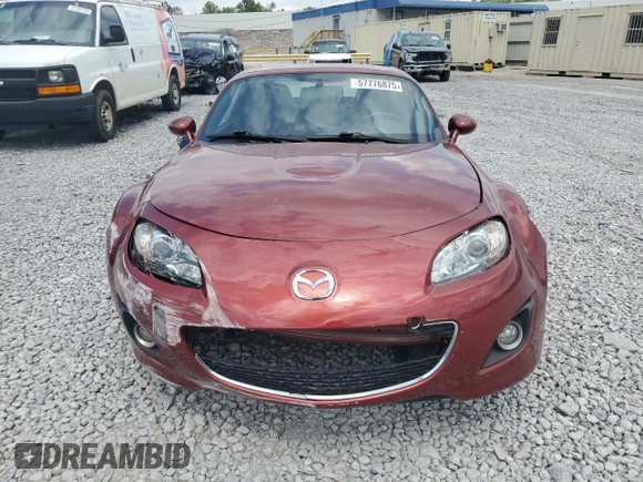 2011 Mazda MX-5 Miata Club with VIN JM1NC2MF0B0213167, listed as a Copart auction lot 57776875 with 77,694 mi miles and Salvage title. Bid and sale history available at DreamBid. Image 5.