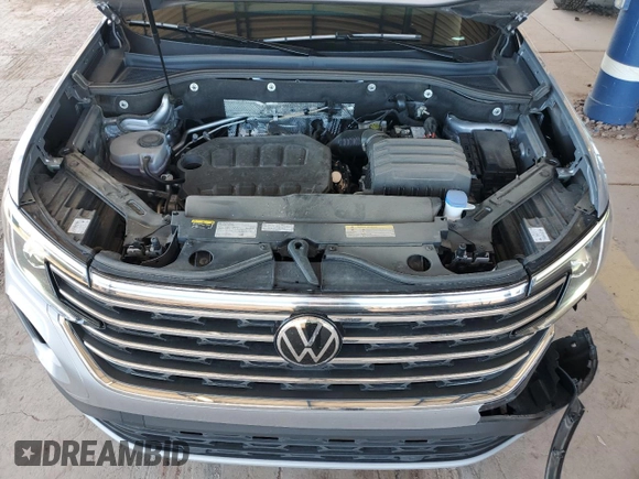 2024 Volkswagen Atlas SE with VIN 1V2DR2CA1RC593093, listed as a Copart auction lot 56397325 with 14,524 mi miles and Salvage title. Bid and sale history available at DreamBid. Image 12.