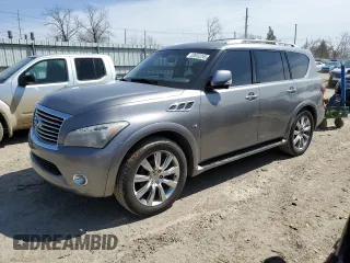 2014 Infiniti QX80 with VIN JN8AZ2NE3E9069007, listed as a Copart auction lot 53032245 with 136,458 mi miles and Clean Title. Bid and sale history available at carsss.com. Image 1.