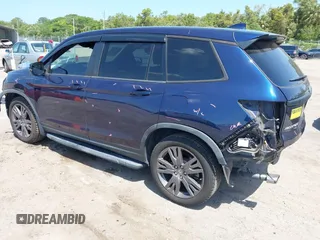 2019 Honda Passport EX-L with VIN 5FNYF7H52KB002430, listed as a IAAI auction lot 42095057 with 88,939 mi miles and . Bid and sale history available at carsss.com. Image 3.