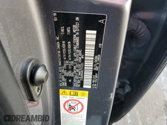 2019 Lexus RX 350 z VIN 2T2BZMCAXKC174303, wystawiony jako Copart lot #41498555 z przebiegiem 54 377 mil mil oraz Czysty tytuł • Clean title. Historia ofert i sprzedaży dostępna na DreamBid. Obrazek 13.