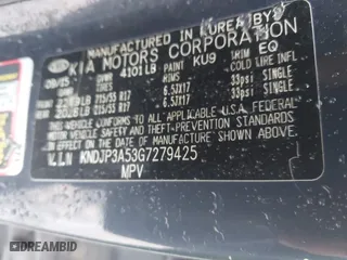 2016 Kia Soul + with VIN KNDJP3A53G7279425, listed as a IAAI auction lot 41956449 with 109,332 mi miles. Bid and sale history available at carsss.com. Image 9.