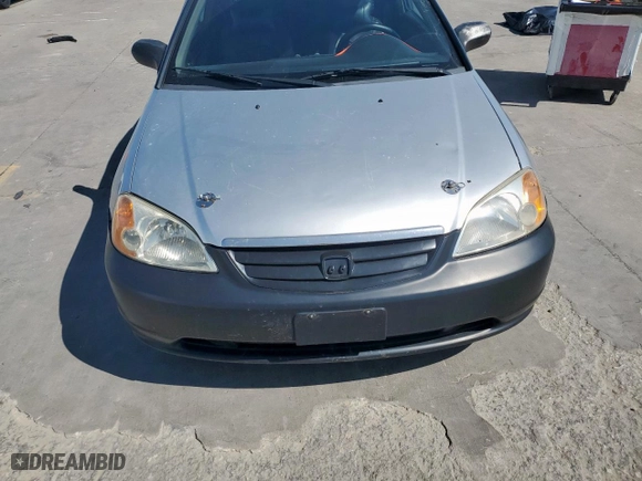 2001 Honda Civic EX with VIN 1HGEM22941L111217, listed as a Copart auction lot 52390125 with 154,411 mi miles and Salvage Title. Bid and sale history available at carsss.com. Image 11.