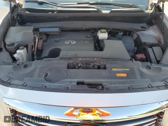 2014 Infiniti QX60 with VIN 5N1AL0MM5EC552698, listed as a Copart auction lot 57071675 with 123,610 mi miles and Salvage title. Bid and sale history available at DreamBid. Image 12.