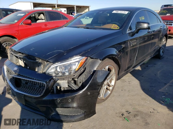 2015 Mercedes-Benz CLS-Class CLS 400 with VIN WDDLJ6FB5FA136400, listed as a Copart auction lot 62780582 with 124,661 mi miles. Bid and sale history available at carsss.com. Image 2.