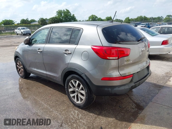 2016 Kia Sportage LX with VIN KNDPBCAC1G7813044, listed as a IAAI auction lot 41976849 with Not Provided miles and . Bid and sale history available at carsss.com. Image 3.