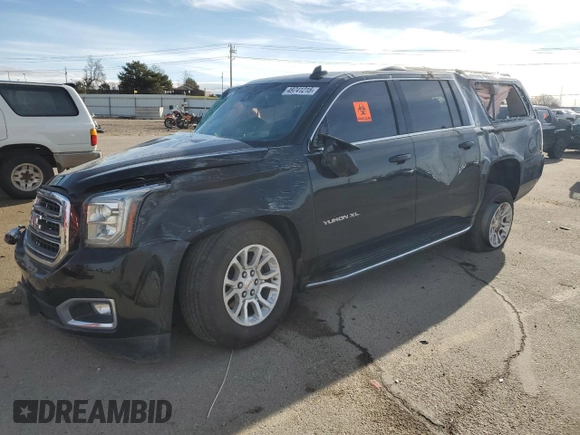 2020 GMC Yukon XL SLT Standard Edition with VIN 1GKS2JKCXLR115564, listed as a Copart auction lot 49741215 with 0 mi miles and Salvage Title. Bid and sale history available at carsss.com. Image 1.