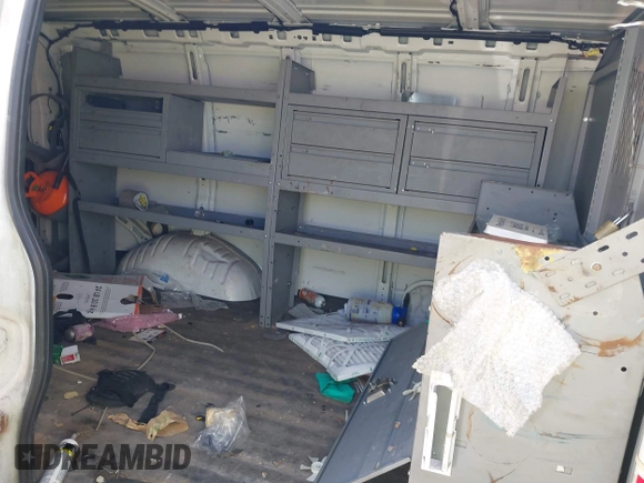 2020 Chevrolet Express Cargo with VIN 1GCWGAFP0L1161172, listed as a IAAI auction lot 42135101 with 130,189 mi miles and . Bid and sale history available at DreamBid. Image 8.