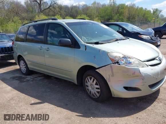 2006 Toyota Sienna CE with VIN 5TDZA23C56S563914, listed as a IAAI auction lot 42194324 with 313,885 mi miles and . Bid and sale history available at DreamBid. Image 1.
