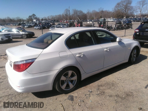 2008 BMW 5 Series 528i with VIN WBANU53508CT15533, listed as a IAAI auction lot 41804462 with Not Provided miles and . Bid and sale history available at DreamBid. Image 4.