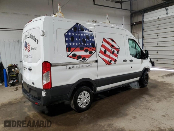 2016 Ford Transit Cargo with VIN 1FTYR1CM1GKA04036, listed as a Copart auction lot 51225885 with Not Provided miles and Salvage Title. Bid and sale history available at DreamBid. Image 3.