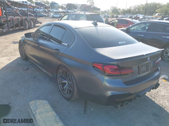 2019 BMW M5 Competition with VIN WBSJF0C59KB447419, listed as a IAAI auction lot 41997505 with 1 mi miles. Bid and sale history available at carsss.com. Image 3.