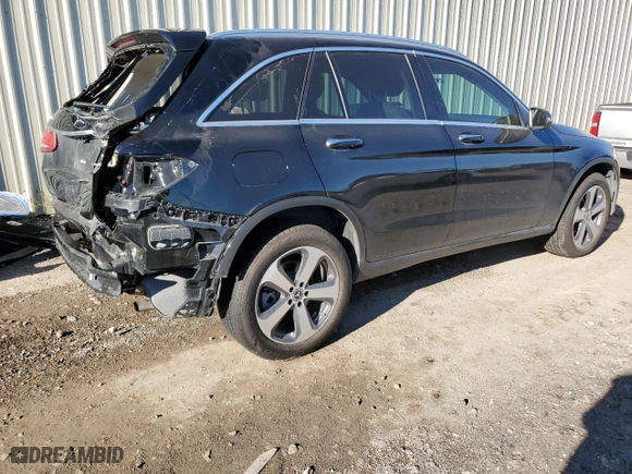 2019 Mercedes-Benz GLC with VIN WDC0G4JB4KV119737, listed as a Copart auction lot 80823114 with 74,987 mi miles and Salvage Title. Bid and sale history available at carsss.com. Image 3.