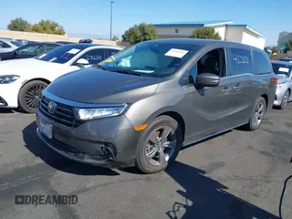 2022 Honda Odyssey EX with VIN 5FNRL6H51NB003886, listed as a IAAI auction lot 41542525 with 68,031 mi miles and . Bid and sale history available at DreamBid. Image 20.