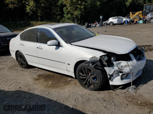 2008 Infiniti M with VIN JNKAY01F98M651369, listed as a Copart auction lot 70966624 with 164,593 mi miles and Salvage Title. Bid and sale history available at DreamBid. Image 4.