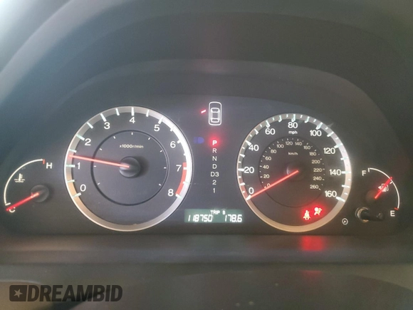2009 Honda Accord LX-P with VIN 1HGCP264X9A006167, listed as a Copart auction lot 62313135 with 118,750 mi miles and Salvage title. Bid and sale history available at DreamBid. Image 9.