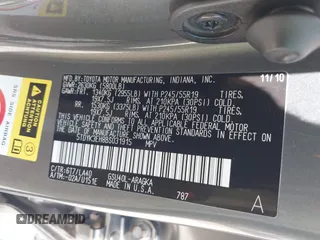 2011 Toyota Highlander Limited with VIN 5TDYK3EH8BS031915, listed as a IAAI auction lot 41984426 with 170,347 mi miles and . Bid and sale history available at DreamBid. Image 9.