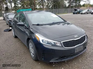 2017 Kia Forte LX with VIN 3KPFK4A72HE136754, listed as a IAAI auction lot 41940435 with 117,357 mi miles. Bid and sale history available at carsss.com. Image 1.