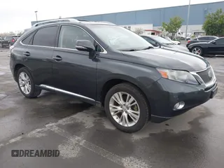 2010 Lexus RX 450h with VIN JTJBC1BA7A2415024, listed as a IAAI auction lot 41910248 with 234,595 mi miles and . Bid and sale history available at DreamBid. Image 1.