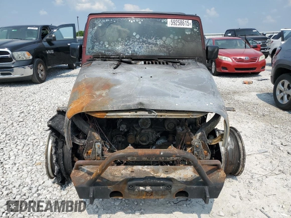 2008 Jeep Wrangler X with VIN 1J4FA24118L538510, listed as a Copart auction lot 59258615 with Not provided miles and Salvage title. Bid and sale history available at DreamBid. Image 5.