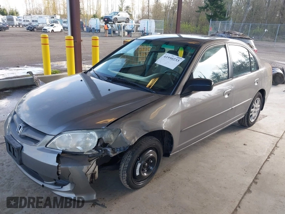 2004 Honda Civic LX with VIN 2HGES165X4H536000, listed as a IAAI auction lot 41950233 with 214,537 mi miles. Bid and sale history available at carsss.com. Image 17.
