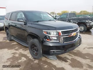 2018 Chevrolet Tahoe Commercial with VIN 1GNLCDEC0JR291831, listed as a IAAI auction lot 40681194 with 111,711 mi miles. Bid and sale history available at carsss.com. Image 1.