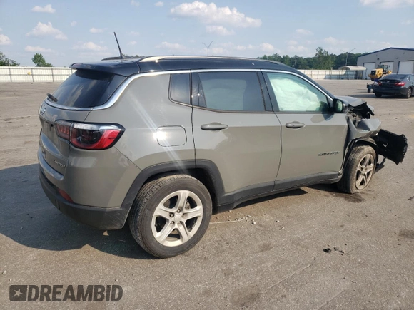 2022 Jeep Compass Limited with VIN 3C4NJDCBXNT189290, listed as a Copart auction lot 55035235 with 22,126 mi miles and Salvage title. Bid and sale history available at DreamBid. Image 3.
